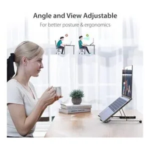 j5create Soporte plegable de aluminio para laptop con_5