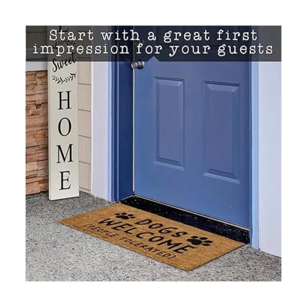 Dog Welcome People Tapete tolerado de 30 x 17 pulgadas_6
