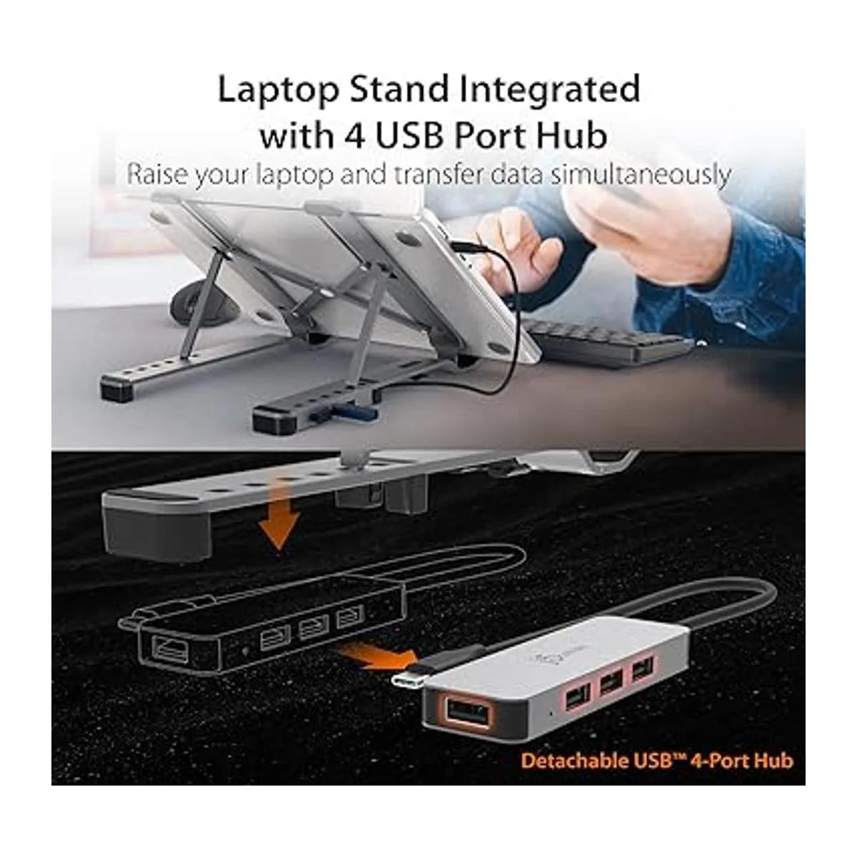 j5create Soporte plegable de aluminio para laptop con_2