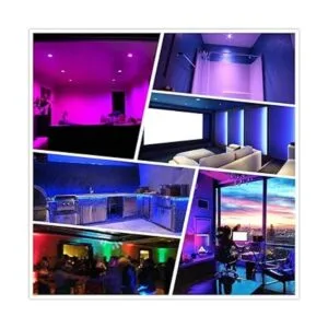 Paquete de 4 luces LED que cambian de color empotrables_6