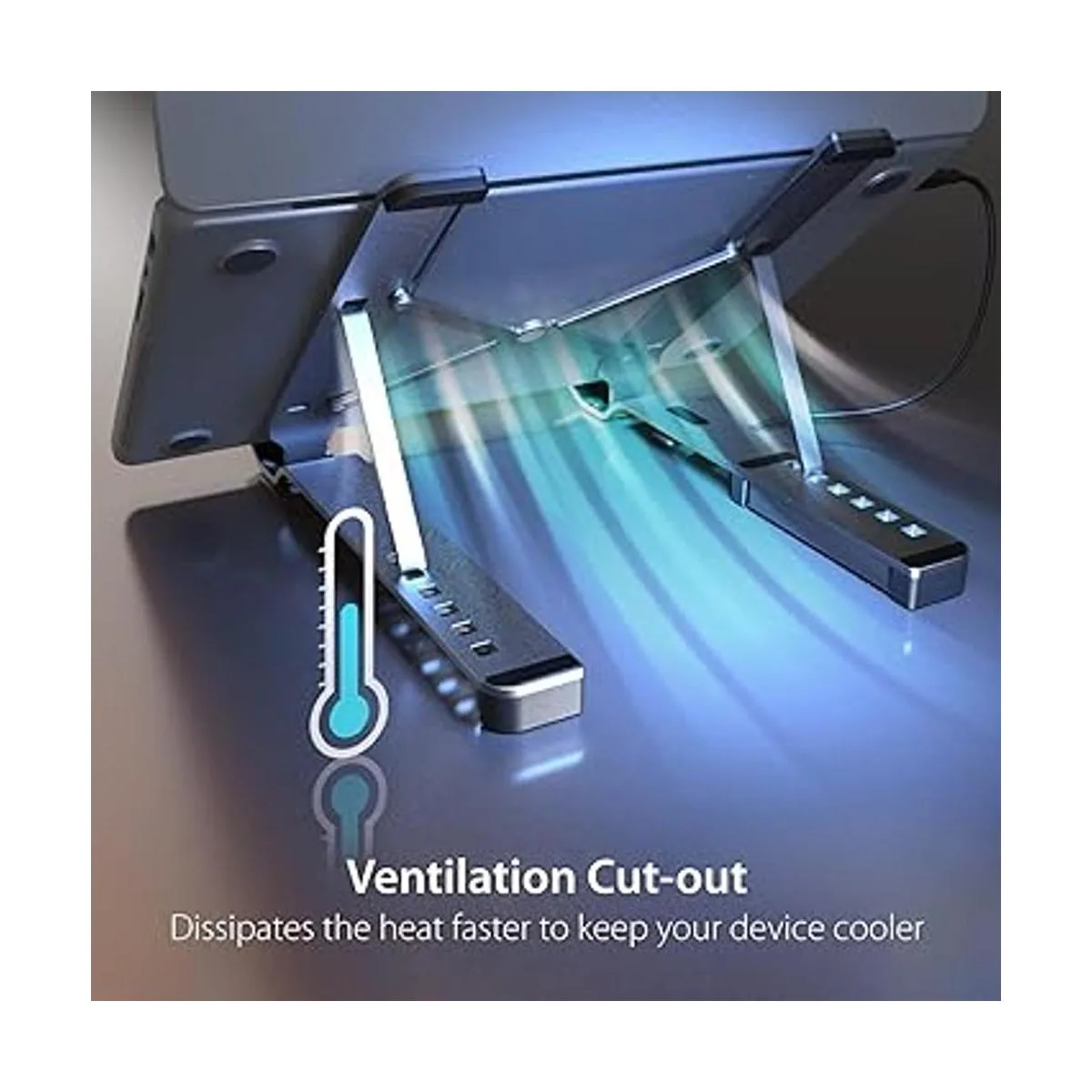 j5create Soporte plegable de aluminio para laptop con_6