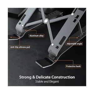 j5create Soporte plegable de aluminio para laptop con_4