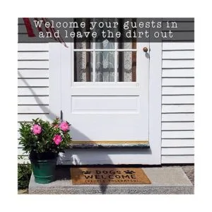 Dog Welcome People Tapete tolerado de 30 x 17 pulgadas_2