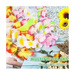 Ruisita Guirnalda hawaiana de 144 piezas de decoraciones_3