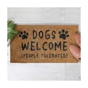Dog Welcome People Tapete tolerado de 30 x 17 pulgadas_4