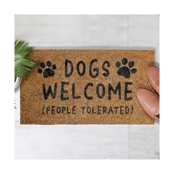 Dog Welcome People Tapete tolerado de 30 x 17 pulgadas_4
