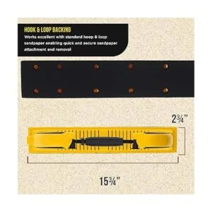 DuraGold Pro Series Bloque de archivos de lija a mano con_3