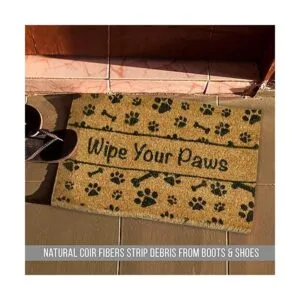 NINAMAR Tapete para puerta Wipe Your Paws de fibra_6