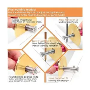 Juego de calibre de marca de rueda de calado de cola de_2