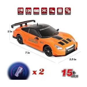 Auto de control remoto 124 de 2.4 GHz 4WD RC Drift auto_4