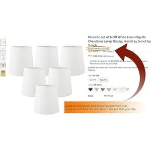 meriville pantalla de lámpara 4 X 5 X 5 pulgadas_7