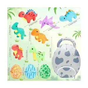Juego de 11 piezas de dinosaurio de peluche pequeño y_2