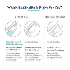 BedShelfie CableCatch Estante de mesita de noche y_4