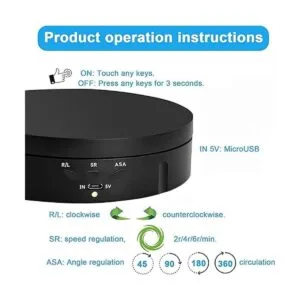 Qinmay Soporte de exhibición giratorio de 360 grados_4