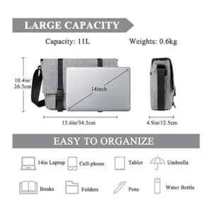 Vaschy Bolso bandolera para portátil de 14 pulgadas_2