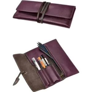 ZLYC Estuche de cuero hecho a mano para lápices estuche_1