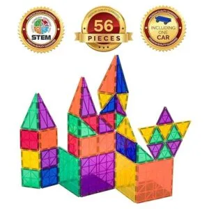 Juego de construcción de azulejos magnéticos de colores_4