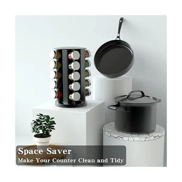 Revolving Spice Rack Spice Racks Organizer for Kitchen_5