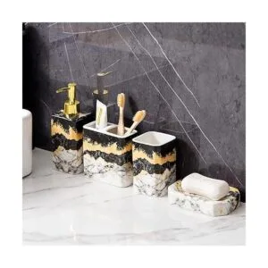 LiveHouse Juego de accesorios de baño de arco iris juego_3