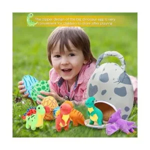 Juego de 11 piezas de dinosaurio de peluche pequeño y_6