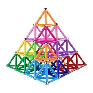 Veatree 204 piezas de bloques magnéticos de construcción_5