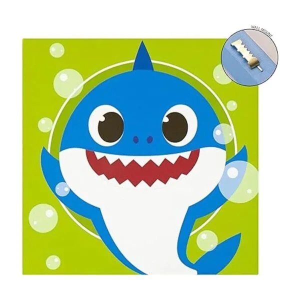 Idea Nuova Baby Shark Juego de 4 lienzos cuadrados para_3