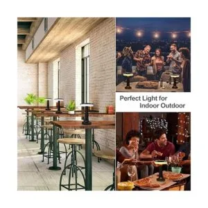 Juego de 2 lámparas de mesita de noche control de sensor_3