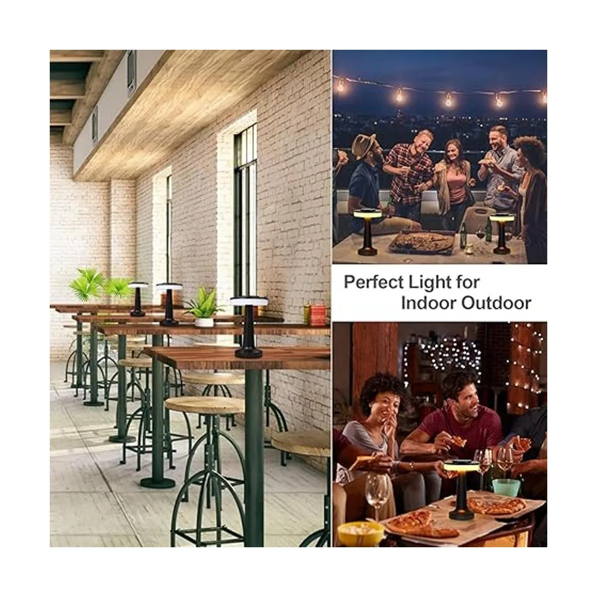 Juego de 2 lámparas de mesita de noche control de sensor_3