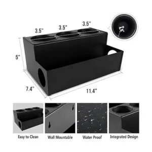 Organizador de baño de acero inoxidable soporte para_4