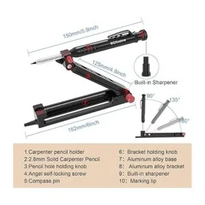 BOXmime Herramienta de escribir herramienta de calibre de_6