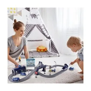 Juegos de tren para niños de 4 a 7 años 66 piezas de tren_3