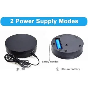 Qinmay Soporte de exhibición giratorio de 360 grados_5