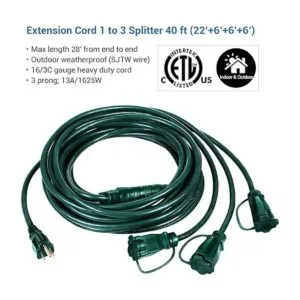 DEWENWILS Outdoor Extension Cord for Halloween_2