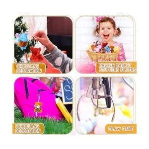 Paquete de 60 mini animales de peluche a granel juguetes_2