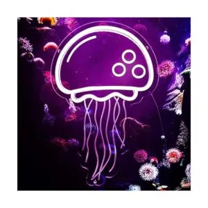 Letrero de neón de medusas para decoración de pared de_2