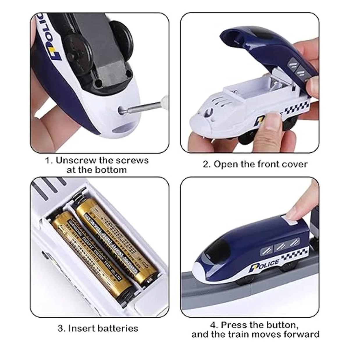 Juegos de tren para niños de 4 a 7 años 66 piezas de tren_5