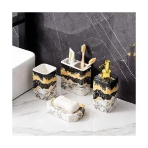 LiveHouse Juego de accesorios de baño de arco iris juego_4