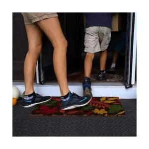 Ninamar Tapete para puerta de hojas de otoño coco_2