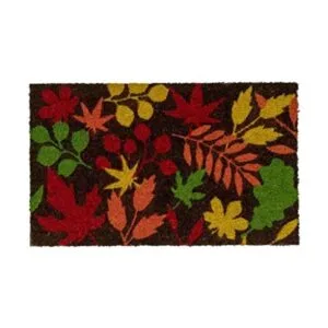 Ninamar Tapete para puerta de hojas de otoño coco_1