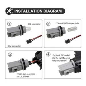 Luces de marcador lateral LED ámbar secuenciales_7