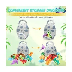 Juego de 11 piezas de dinosaurio de peluche pequeño y_4