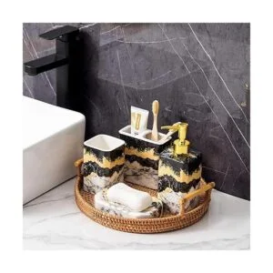 LiveHouse Juego de accesorios de baño de arco iris juego_6