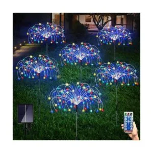 Paquete de 6 luces solares de jardín luces de fuegos_1