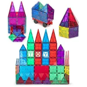 Juego de construcción de azulejos magnéticos de colores_1