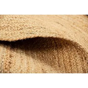 HOMEMONDE Alfombra de yute trenzada pequeña de forma_6