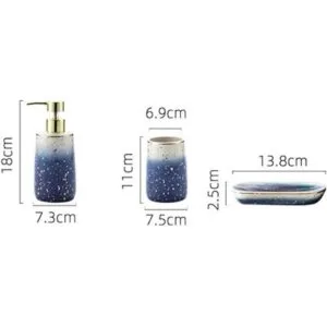 Juego de 4 accesorios de cerámica para el baño juego de 4_6