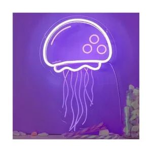 Letrero de neón de medusas para decoración de pared de_6