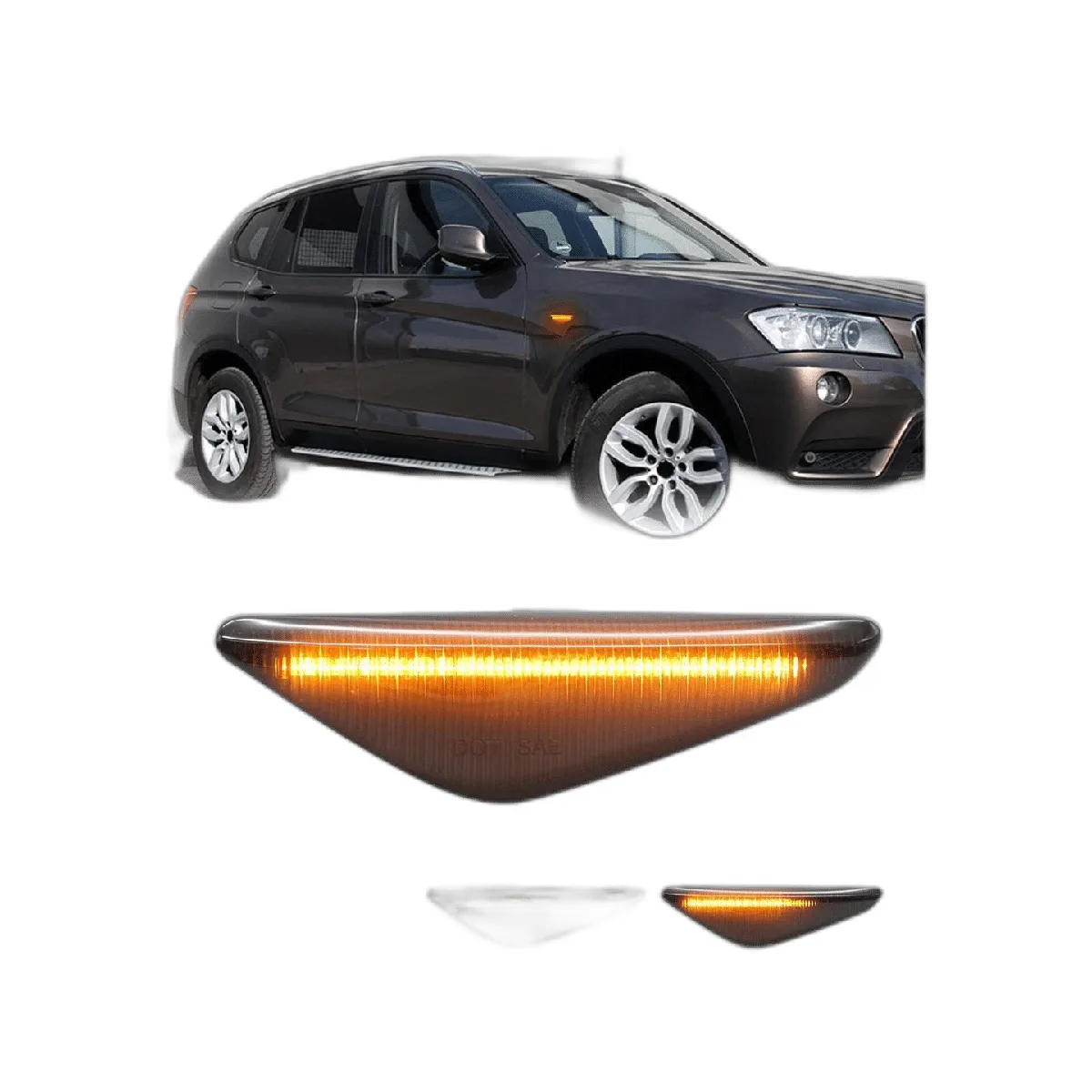 Luces de marcador lateral LED ámbar secuenciales_1