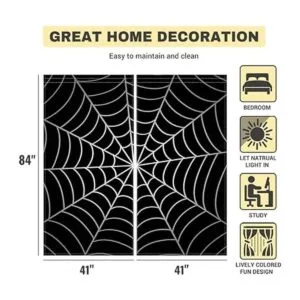 Allenjoy Cortinas de tela de araña de superhéroe para_4