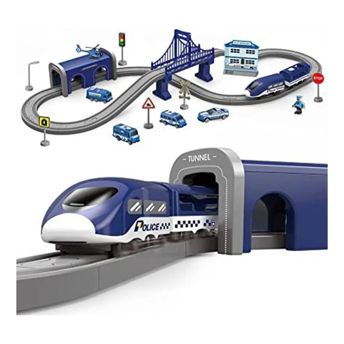 Juegos de tren para niños de 4 a 7 años 66 piezas de tren_1